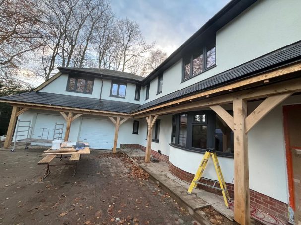 Wrap Around Oak Porch